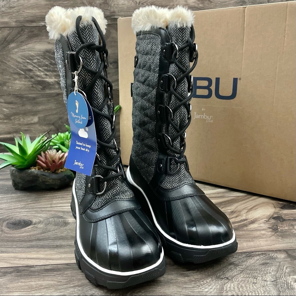 NIB JBU Jambu Lorina Waterproof Rain Snow Boots - Picture 6 of 12